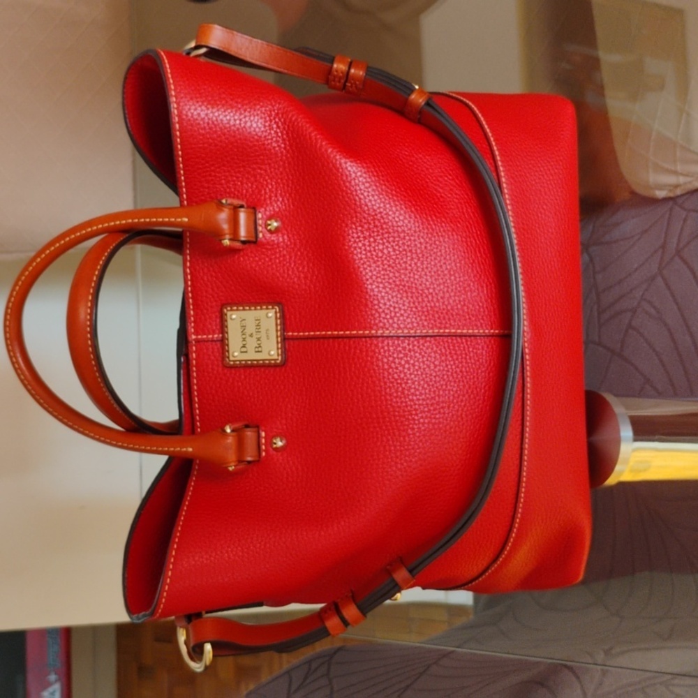 Dooney & Bourke  Red Leather Tote